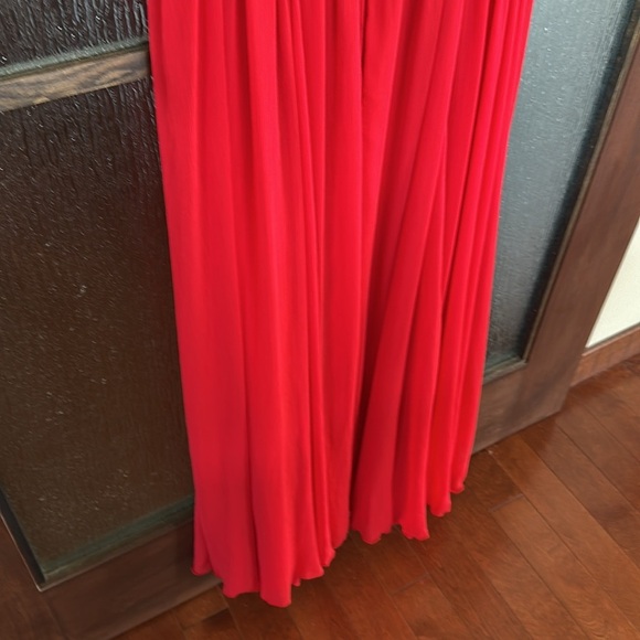 Badgley Mischka To Love Again Dress Long Formal Gown Size 10 Red - Picture 12 of 12